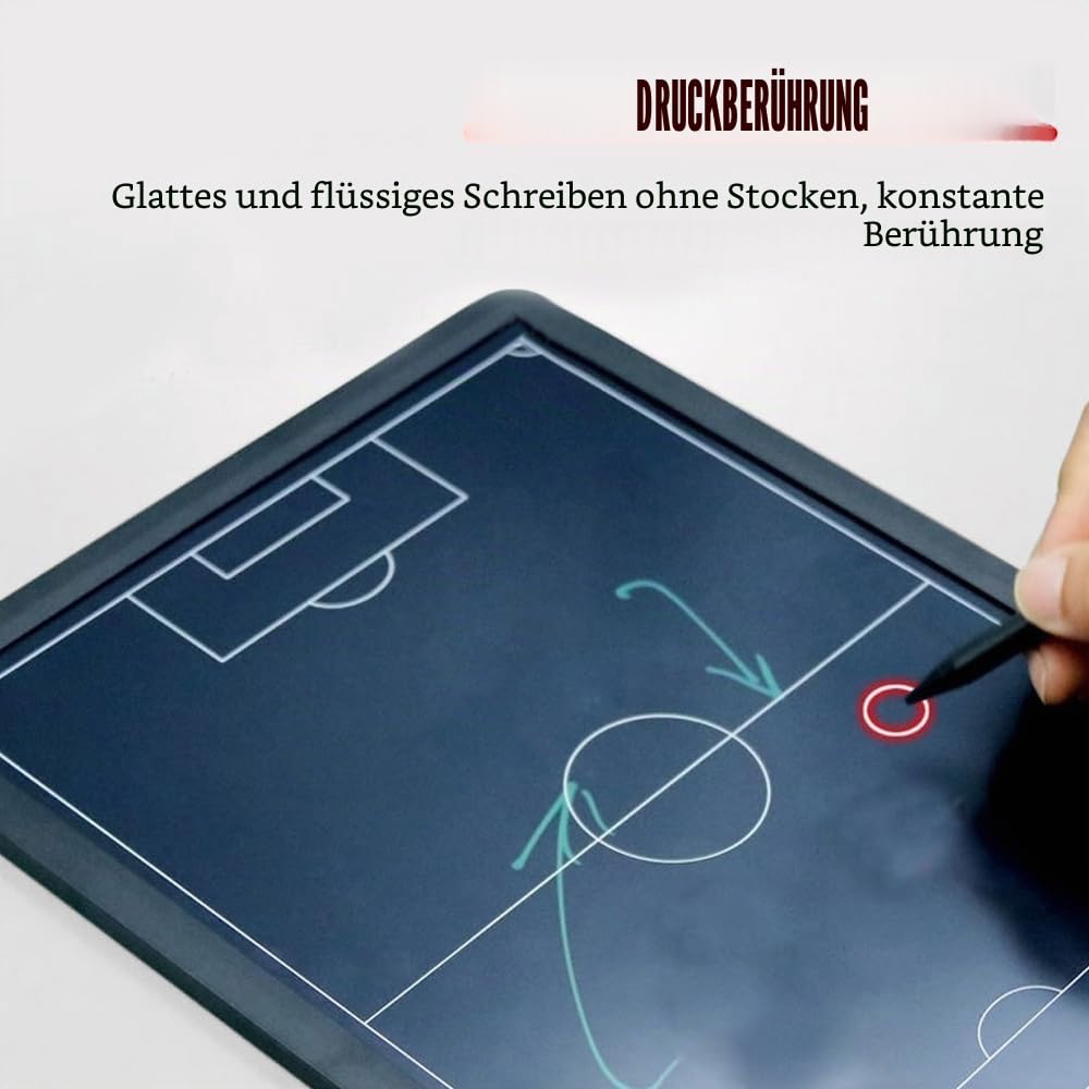 MiOYOOW Elektronisches Coach Board, Fußball-/Basketball Coaching Trainingsboard, Taktisches Coaching Board mit LCD Bildschirm für Taktische Anleitung