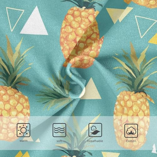 Wusikd Golden Pineapple Triangle Girls' Underwear Cotton Girls Briefs Soft Toddler Underwear 2T3