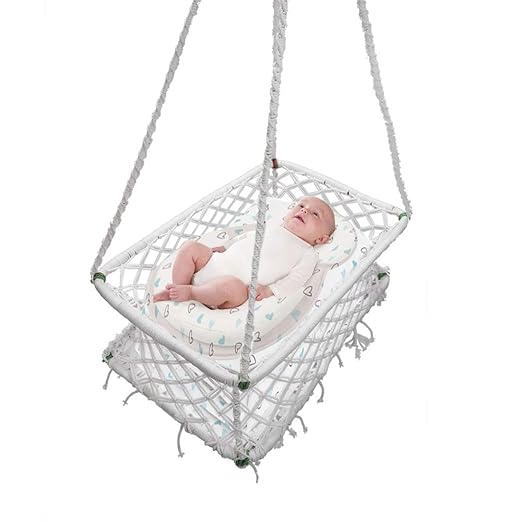 Patiofy Newborn Baby Cradle Hanging Crib Hammock Swing Sleep Bed Cradle for Outdoor Indoor Use