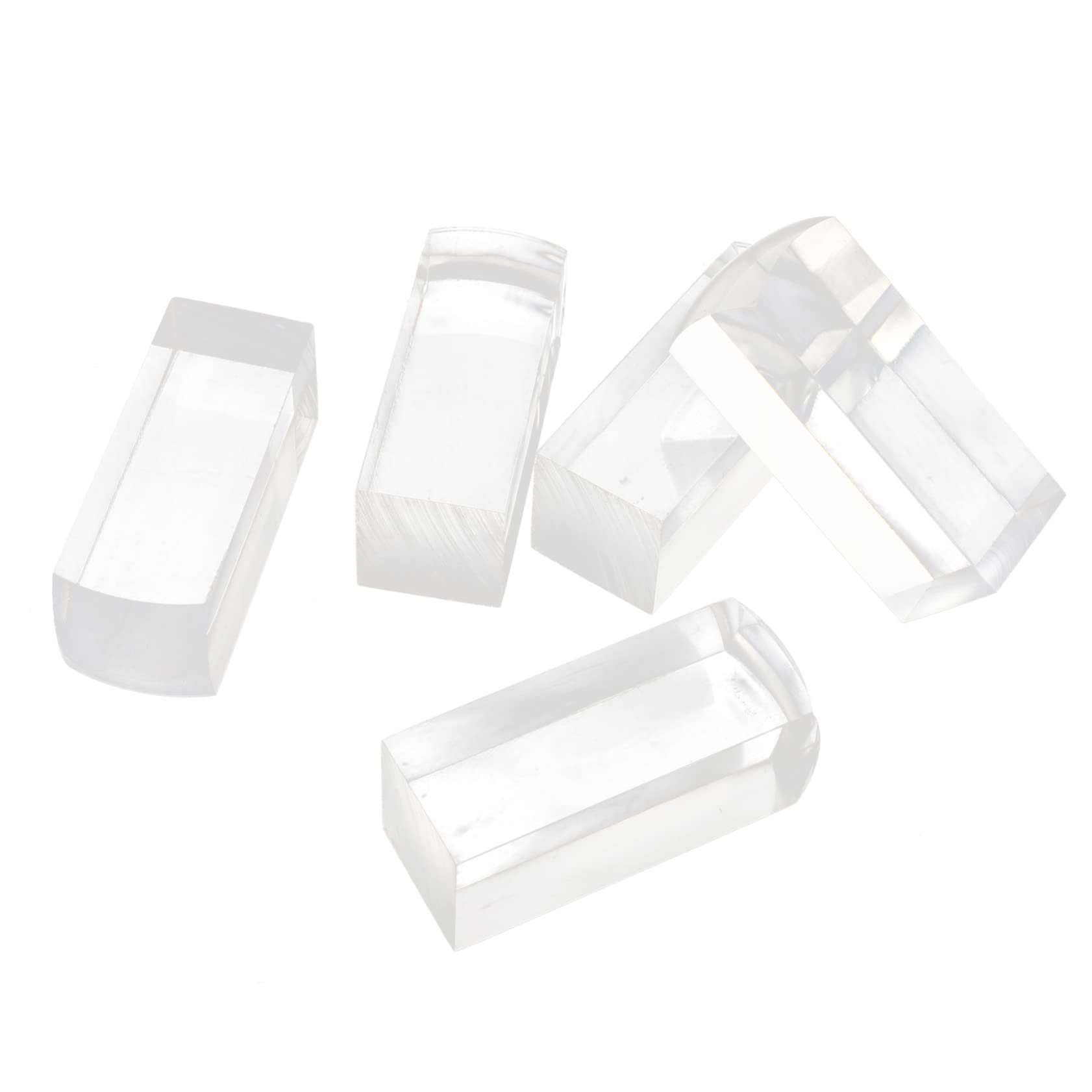 HOMSFOU Stamps Set 5pcs Polished Organic Seal Material for Stamping Decorative Crafting