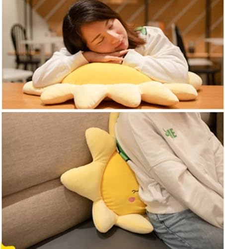 Miniatura 3 de JOSON Almohada con forma de sol, cojín para silla de sol, cojín de felpa suave, utilizado para decoración del hogar, regalos de cumpleaños de niños