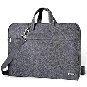 Voova Laptop Bag 15 15.6 Inch, Waterproof Laptop Case Sleeve with Shoulder Strap, Computer Briefcase Cover Compatible…