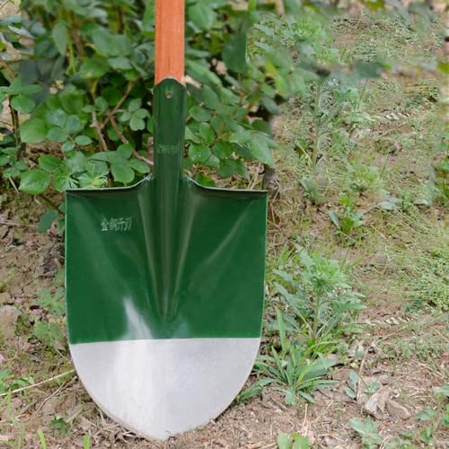 PenRux Garden Digging Shovel, Digging Shovel Manganese Steel Head for Gardening, Round Pointed Shovel Replacement Head GardeningShovel Gardening Tool for Yard Camping Beach Home, PenRuxzsg1g6kp3c