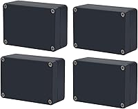 Vista 27 de Caja de Proyecto Caja de conexiones de plástico ABS Negra Cajas eléctricas IP65 impermeables para bricolaje Caja de conexiones electrónicas