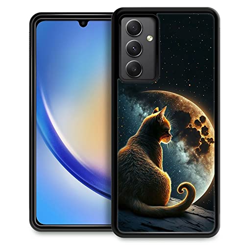 Coque chat étoilé Samsung Galaxy A54 idéale pour le quotidien