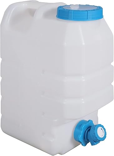 Contenedor de agua de 3.9 galones15L con espita, jarra de agua portátil sin BPA, tanque de agua multifunción para acampar al aire libre, senderismo,