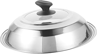 Parliky Tampa De Panela Quente De Aço Inoxidável Fogão De Cozinha Portátil Tampas De Vidro Para Panelas E Frigideiras Tampa Universal De Panelas Tampas De Panelas De Forno Tampa De Panela
