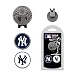 Team Golf MLB New York Yankees Golf Cap Clip with 2 Removable Double-Sided Enamel Magnetic Ball Markers, Attaches Easily to Hats