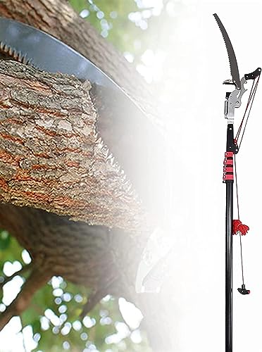 Manual Pole Pruners,Telescopic Pole Pruner, Extendable Pruning Saw,Gardening/Landscaping Pruning Saw, for Gardens, Orchards (24FT)