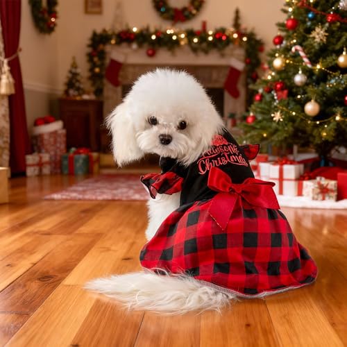 Vestido de Navidad para Perro Talla M Multicolor miniatura 3