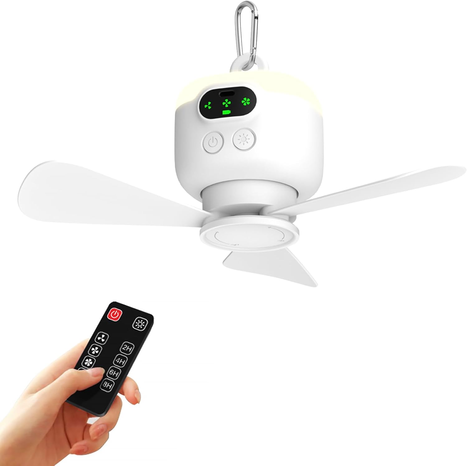 Portable Ceiling Fan for Tent with Remote Control