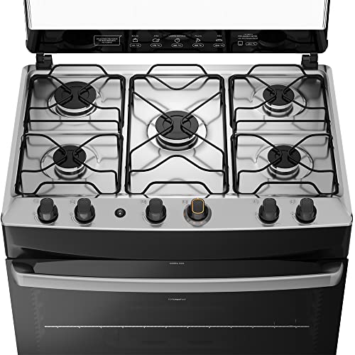 Fogão 5 Bocas Mesa de Inox Branco Continental FC5IB