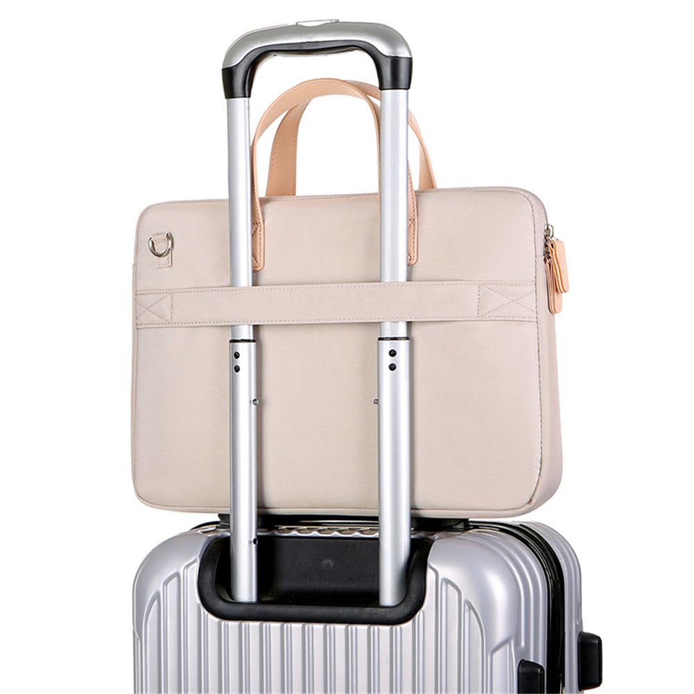 Funda Para Portátil Hixingo 15.6" - Bolsa Delgada Impermeable, Bandolera Acolchada Para Hombre Y Mujer