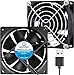 WINSINN 80 mm wentylator USB 5 V bezszczotkowy 8025 80 x 25 mm do chłodzenia DIY obudowa komputera PC chłodziarki procesora grzejniki (opakowanie 2 szt.)
