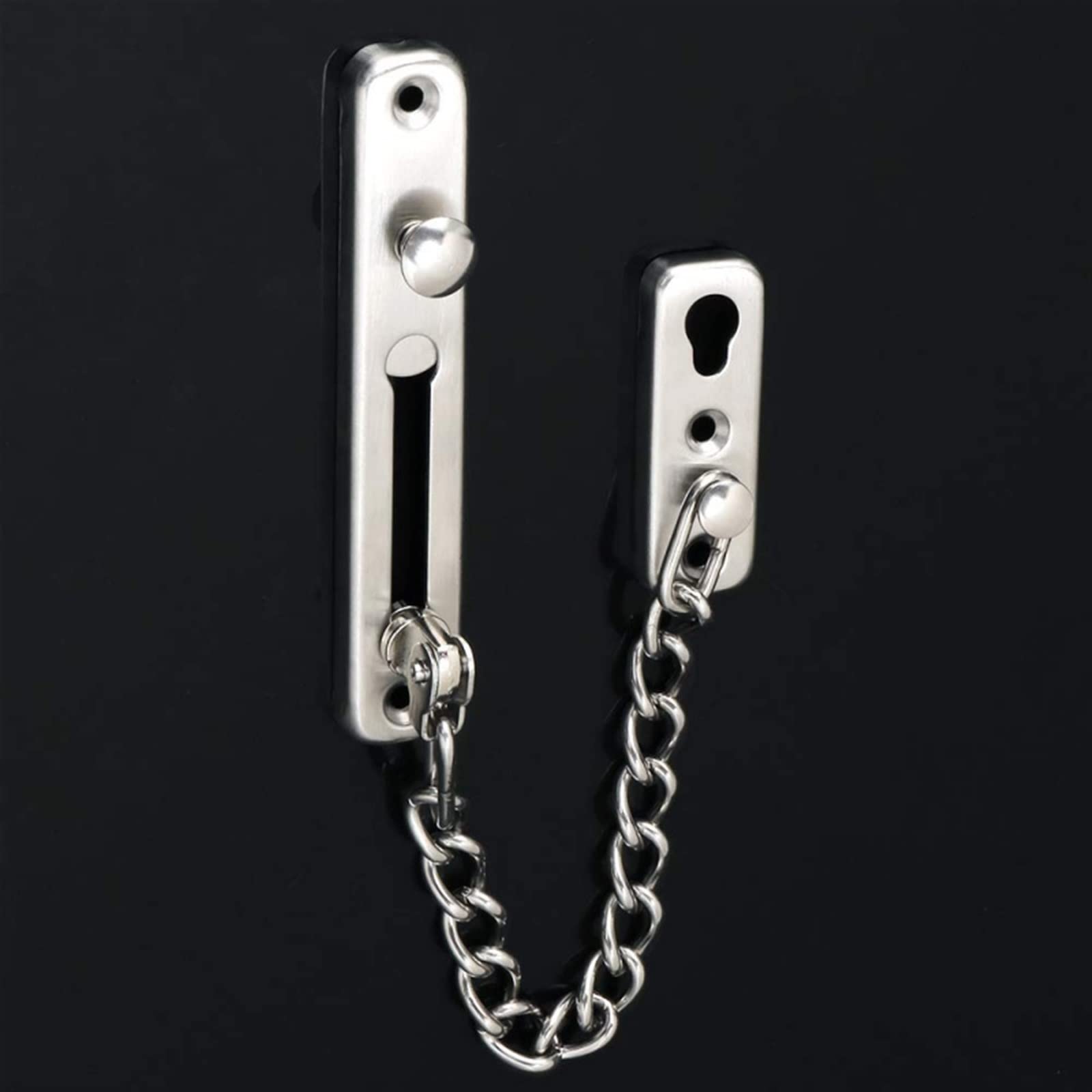 Cadena de seguridad para puertas de acero inoxidab Cerradura de cadena interior for puerta, acero inoxidable dorado
