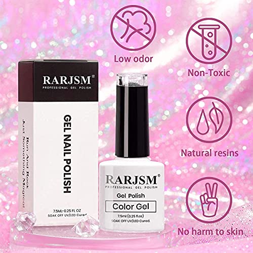Black Glitter Nail Polish Led Uv Gel Polish Sparkle Color Soak Off Nail Art Gel 1 Pcs 7.5Ml Gel Polish Sparkles Varnish For Nail Art Diy Design Manicure Starter Rar85 #TOP4