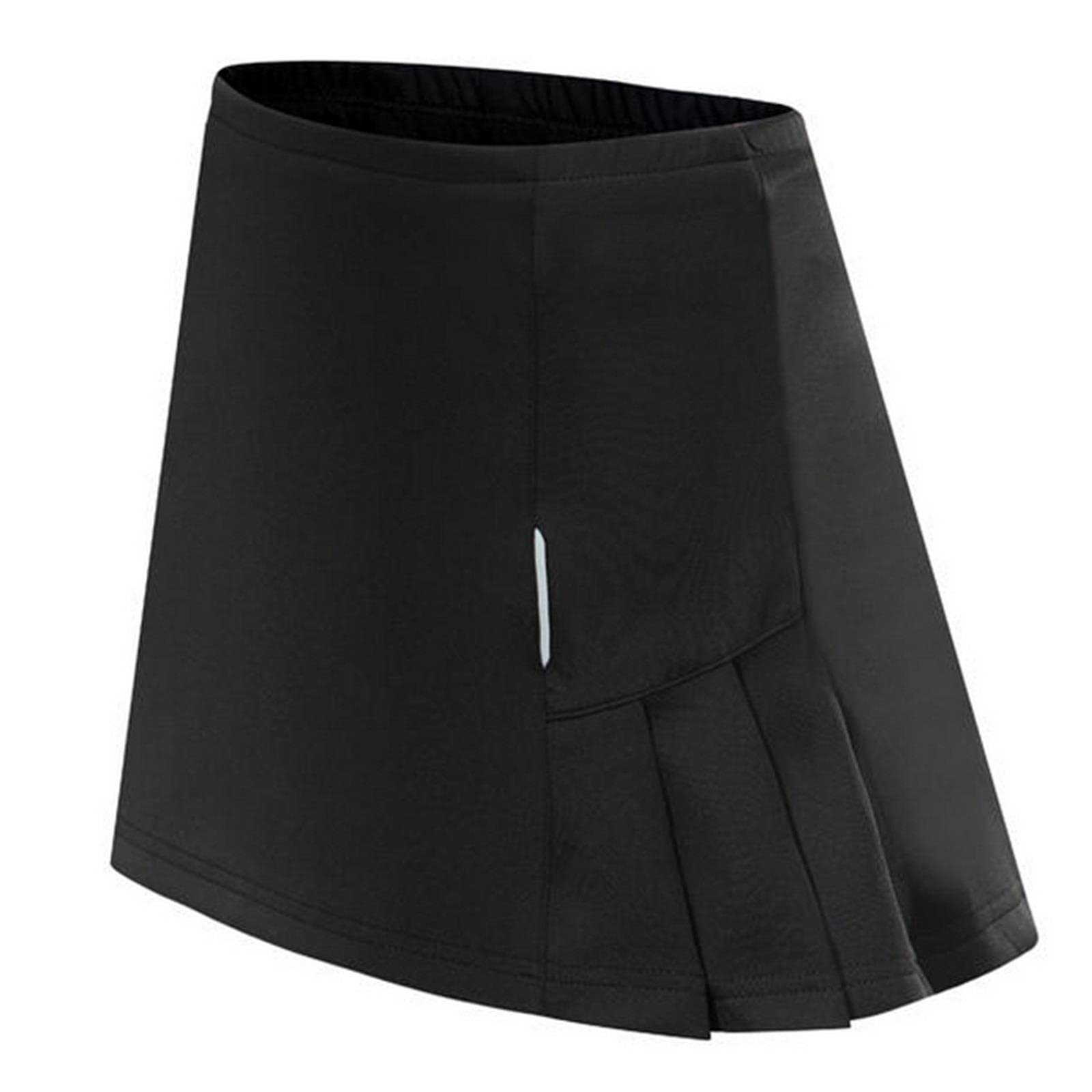 Gonna da tennis Estate Tennis Gonna sportiva con pantaloncini Badminton Tennis da tavolo Donne Skorts Traspirante Golf Jogging Gonne, Nero , M