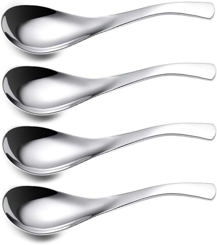 Stainless Steel Spoons - Lightweight and Small, Perfect for Toddlers and Children - Set of 4