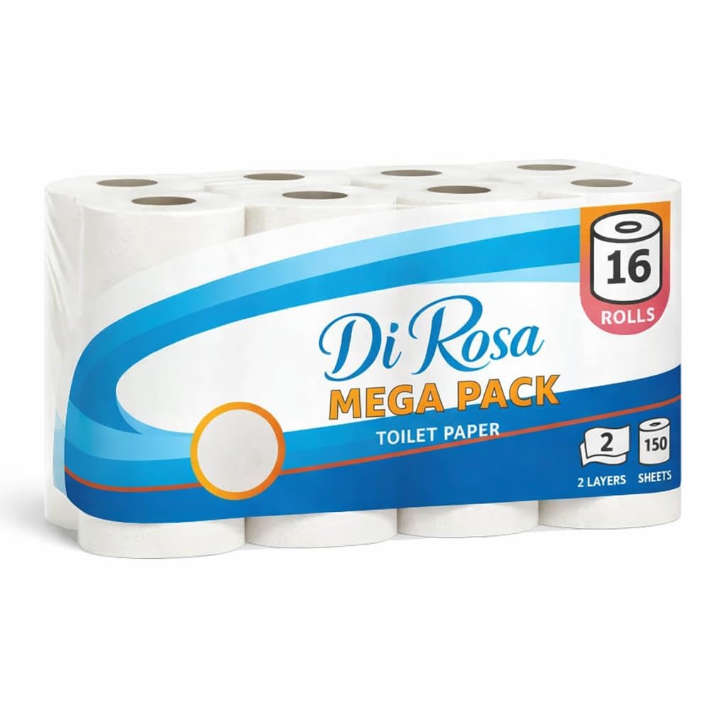 Vella Toilettenpapier 2-lagig 64 Rollen 9600 Blatt weich saugstark XXL