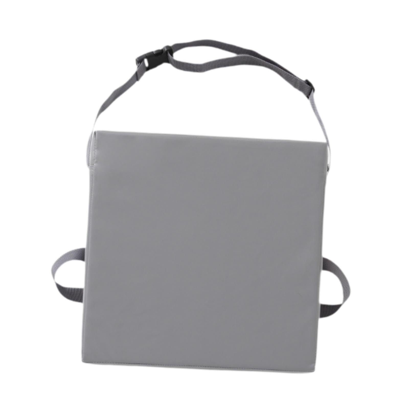 Cojín Elevador Antideslizante para Silla Ajustable, de Cuero Sintético PU Impermeable Y Esponja de Apoyo para Viajar, Gris, Individual
