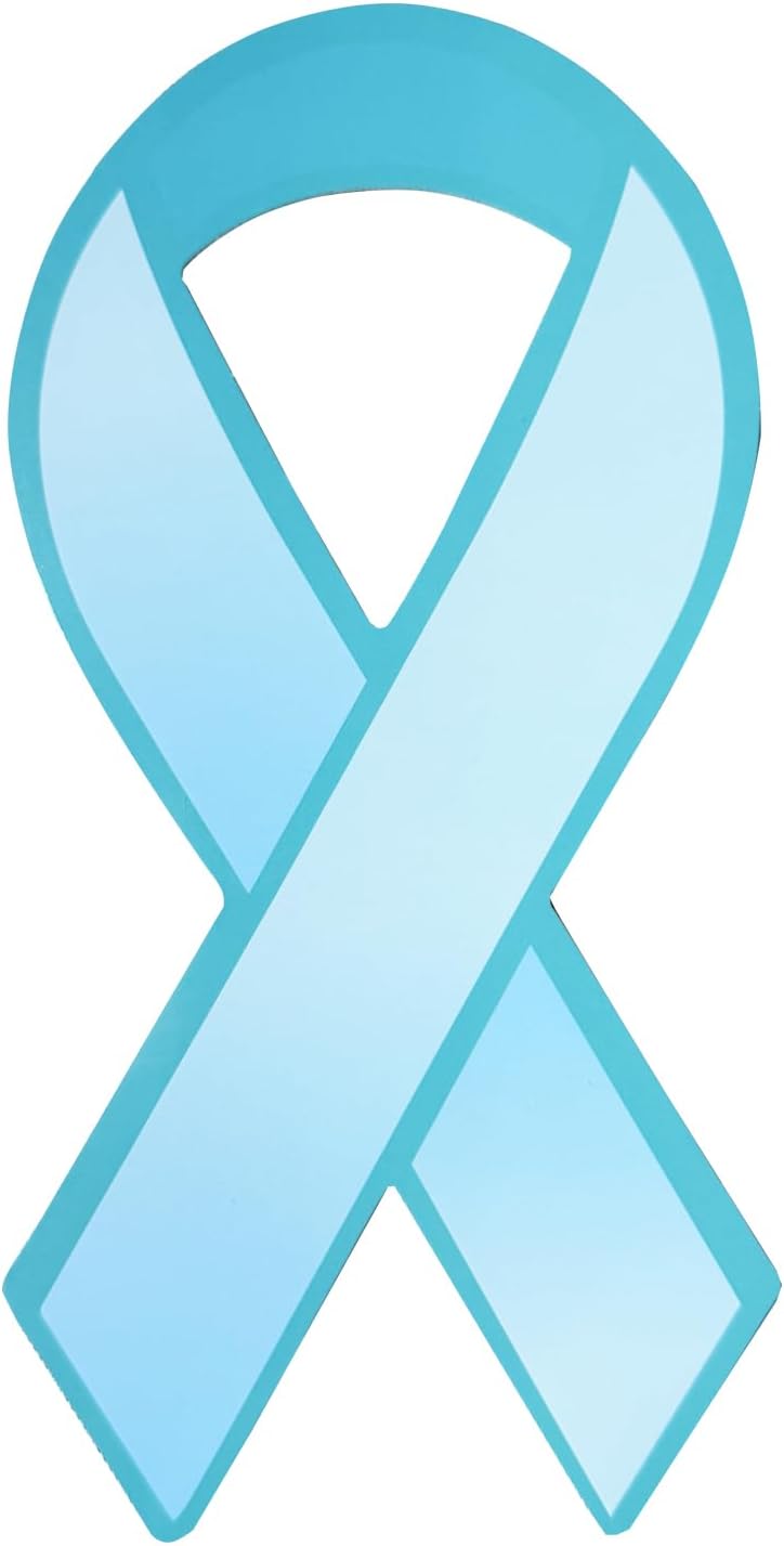 100pcs Large Teal Paper Ribbons for Ovarian Cancer, Rape, Sexual Assault Awareness, Fundraising, Donation Ribbons