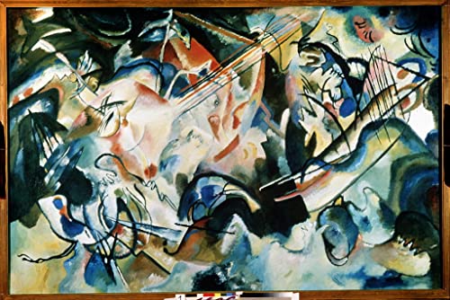 Composition Vi Kandinsky affiche moderne pour decoration salon et bureau moderne