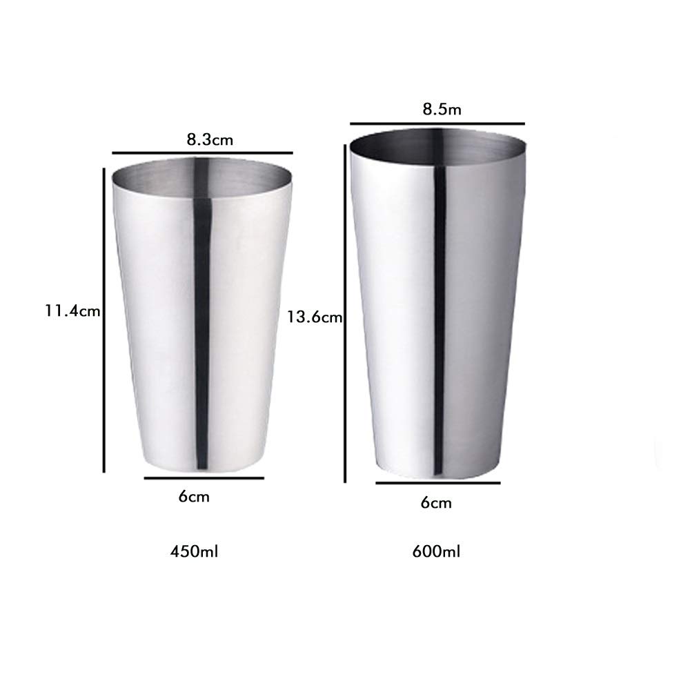 SePkus Juego de coctelera de Acero Inoxidable, 17 Piezas, colador de Hielo, Clip, Cuchara mezcladora, Taza medidora, Herramientas de Bar, Juego de cóctel, abrelatas, Pala de Hielo