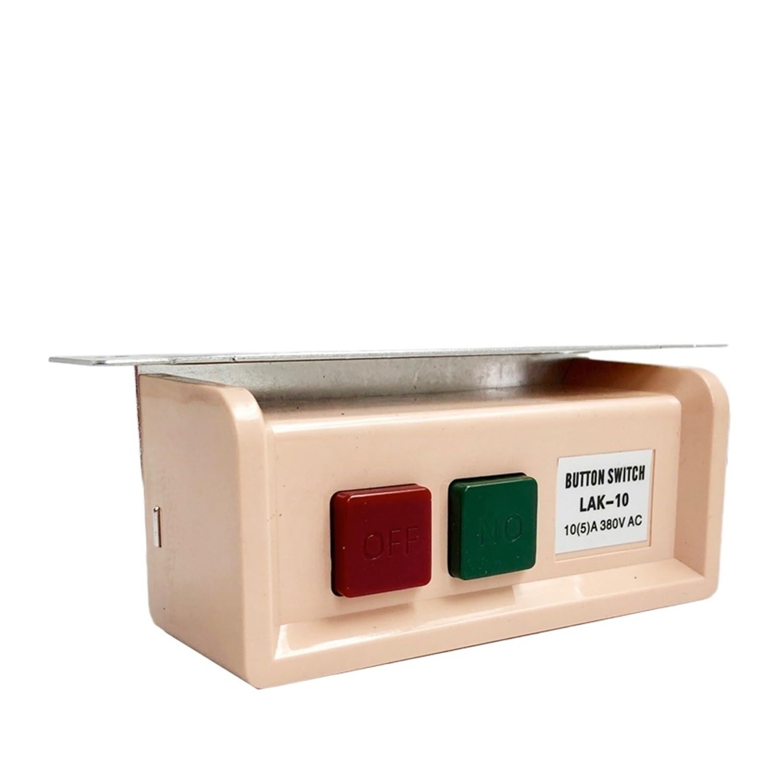 Interruptor pulsador de 2 posiciones P183 LAK-10, arranque y parada, montaje empotrado, 10 A, 380 V, 220
