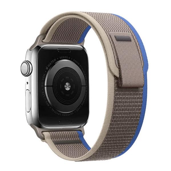 EDNITA Trail Loop 42mm/44mm/45mm/49mm SmartWatch Strap Compatible with Apple Watch Series I Watch Ultra /8/7/6/5/4/3/2/1/SE/SE2 – (Blue Grey) – Pack of 1