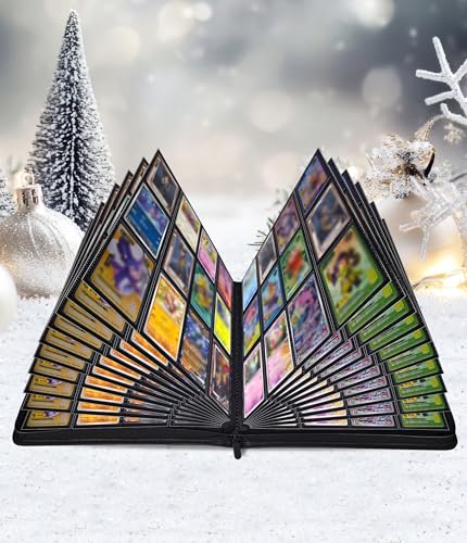 Image of Premium 12 Pocket Card Binder, Holds 480 Cards for MTG TCG Sports Game Cards(Black,12 Pocket)