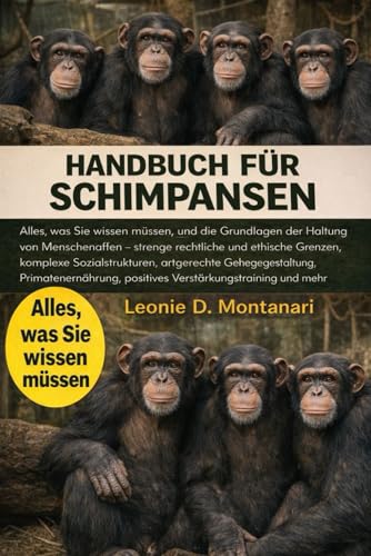 HANDBUCH FUeR SCHIMPANSEN: Alles, was Sie wissen muessen, und die Grundlagen der Haltung von Menschenaffen ? strenge rechtliche 