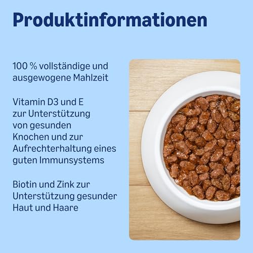 Lifelong by Amazon Hundefutter, nass, Pastete mit Huhn und Gourmet-Kern mit Karotten und Nudeln, 300 g, 10 Stück
