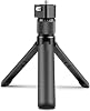 Coverzone 360° Dönebilen Bullet Time Kamera Tutucu, Mini Masa Tripodu, Çift 1/4 Vida Alüminyum Gövde Taşınabilir Stabil Stand Insta360 X3, X2, X4, X5, ONE RS, GO 3, One X ile Uyumlu (Handle)