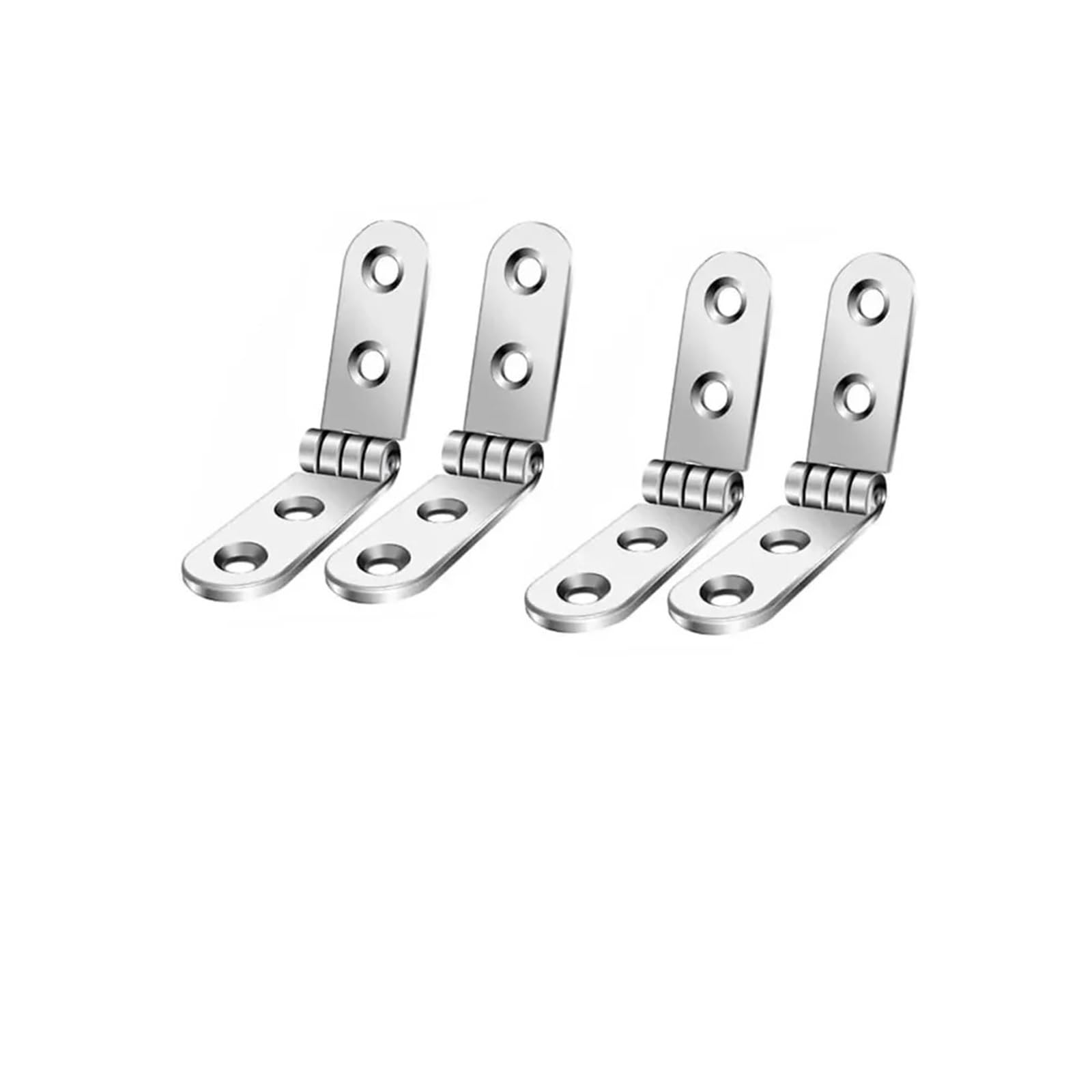 1/10pcs Furniture Hardware Foldable Hinge Flap Screw-On Hinges for Sewing Machine Cabinet Rounded Corner Buffer for Folding Furniture(4PCS)