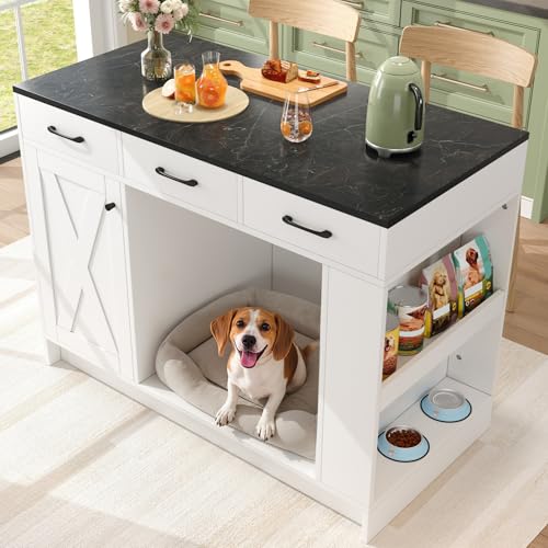 Mueble auxiliar con estante para especias e isla de cocina independiente 4