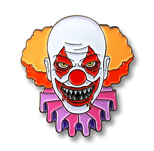 Pinsanity Creepy Evil Clown Horror Enamel Lapel Pin