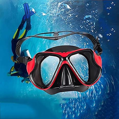 Full Dry Silicone Snorkeling Sambo Suit Adult Snorkel Anti-Fog Diving Snorkeling Swimming Mask (Pink)
