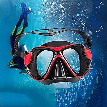 Full Dry Silicone Snorkeling Sambo Suit Adult Snorkel Anti-Fog Diving Snorkeling Swimming Mask (Pink)