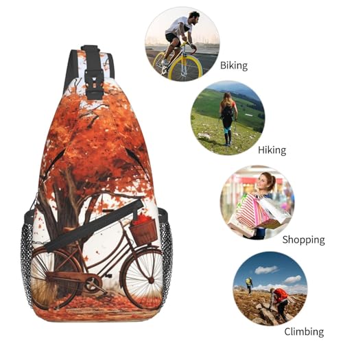 Bolso tipo Sling unisex negro para viaje y senderismo miniatura 5
