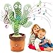 seOSTO Cactus en Peluche Dansant Chantant et Dansant - Jouet électronique en Forme de Cactus pour Enfants - Jouet éducatif Amusant pour Les Enfants (Cactus à Trois Bords)