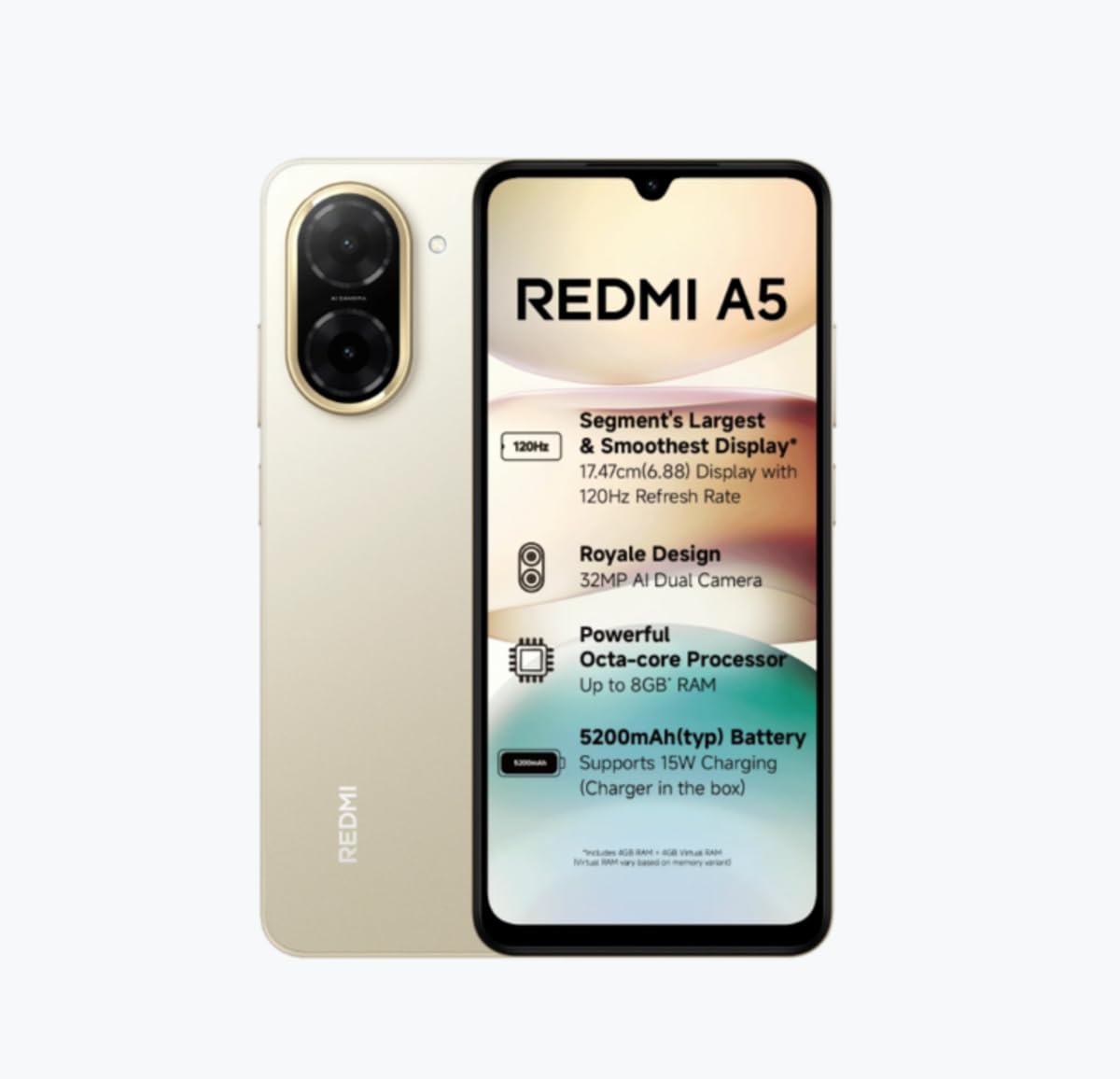 スマートフォン本体 Redmi A5 3GB RAM 64GB ROM REDMI A5 (3GB RAM 64GB STORAGE)