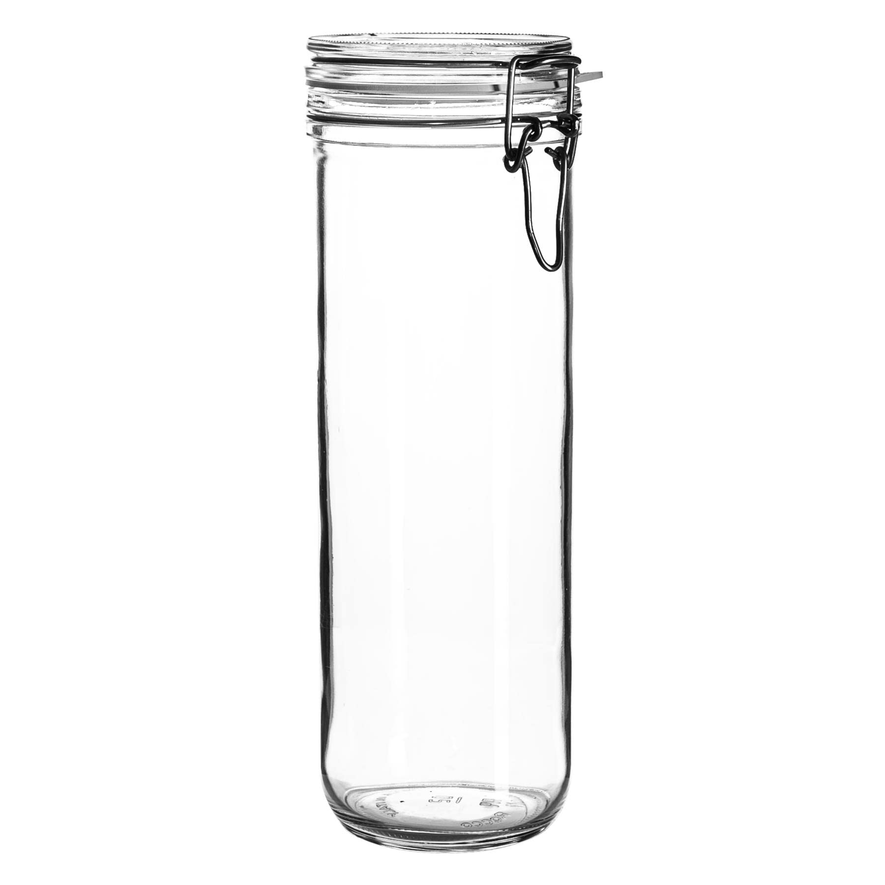 6X Bormioli Rocco Glass Spaghetti Jars, Erme Cap