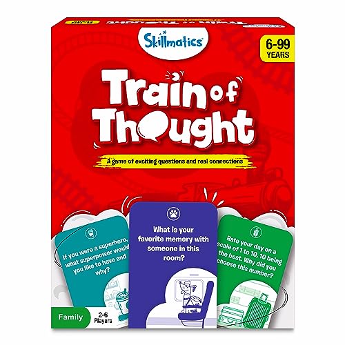 Skillmatics Card Game - Train of Thought, Fun for Family Game Night, Educational Toys, Travel Games for Kids, Teens and Adults, Easter Gifts for Boys and Girls Ages 6, 7, 8, 9 and Up