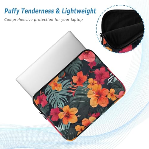 Funda para laptop 13-14 pulgadas con diseño tropical Hibiscus miniatura 5