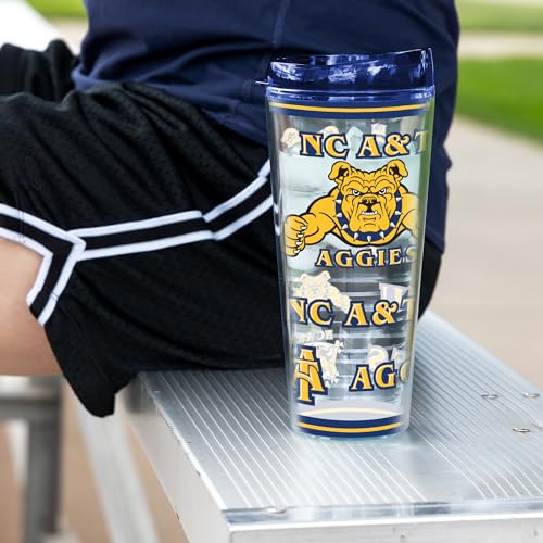 Image of Rico Industries NCAA College Double Wall Mayhem 16oz Or 20oz Tritan Tumbler W Lid