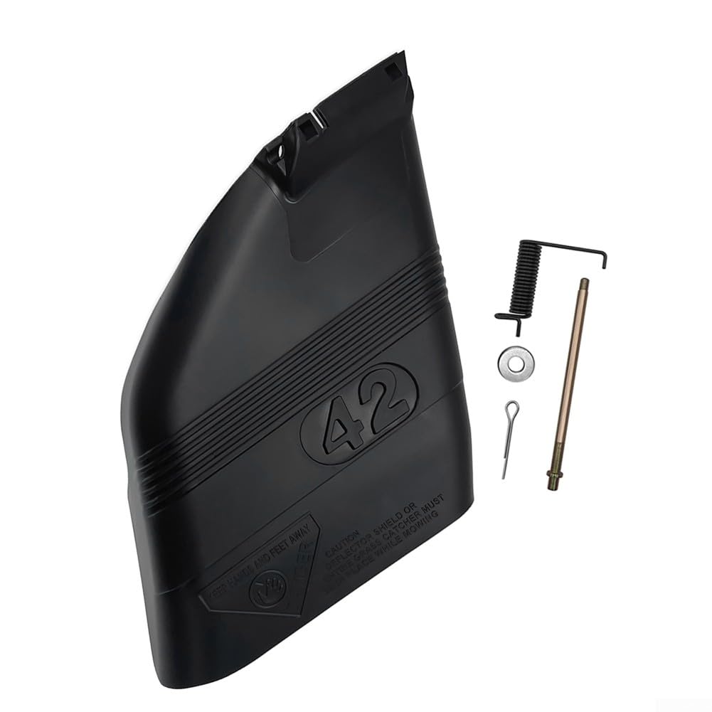 Minhe Protection de déflecteur en plastique pour tondeuses autoportées - Pièce de rechange de 106,7 cm avec matériel de montage, 44 x 32 x 16 cm, compatible avec modèle 130968