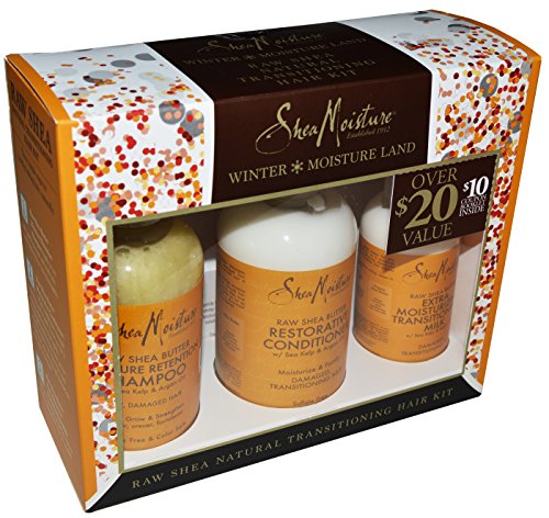 Shea Moisture Winter Moisture Land Raw Shea Natural Transitioning Hair Kit Gift Set
