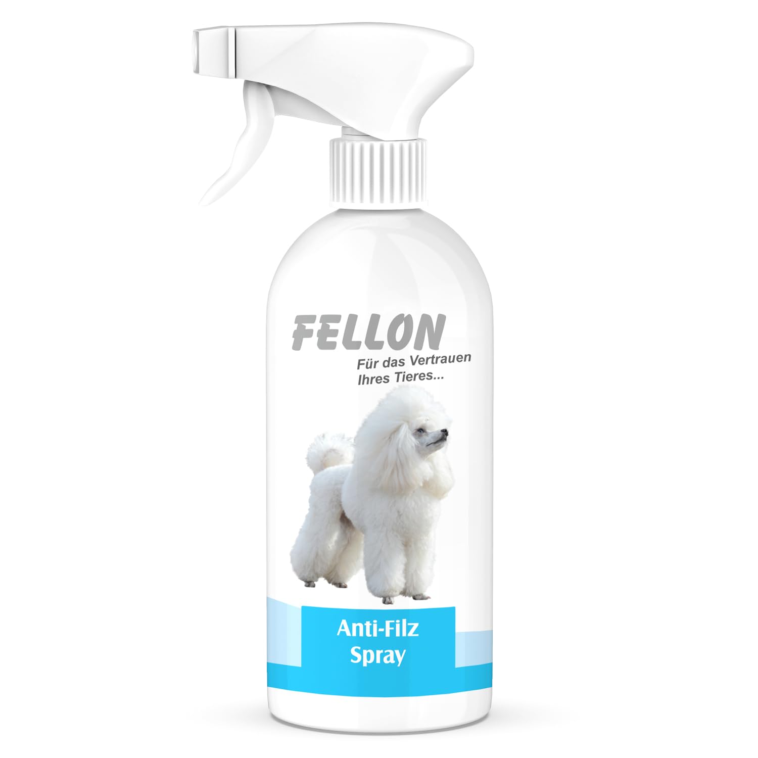 Fellon Anti-Filz für Hunde | Entfilzungsspray 500 ml | pH-neutral | Fellpflege für seidigen Glanz & leichte Kämmbarkeit | für alle Felltypen, Welpen & Allergiker | Dermatologisch getestet