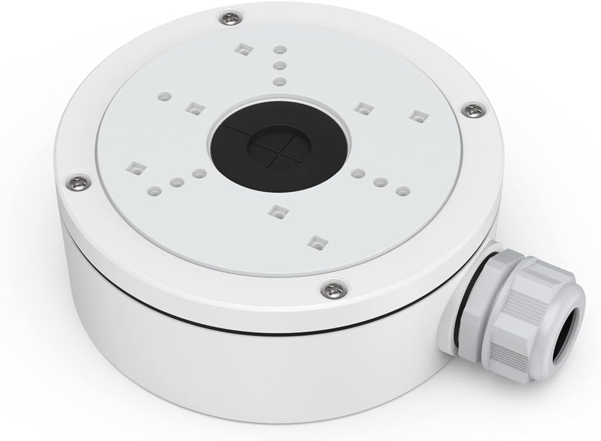 ANNKE Universal Junction Box Mount Bracket for Bullet Dome Turret PTZ Security Cameras Outdoor Waterproof Aluminum Wall Ceiling Mount Hide Cables