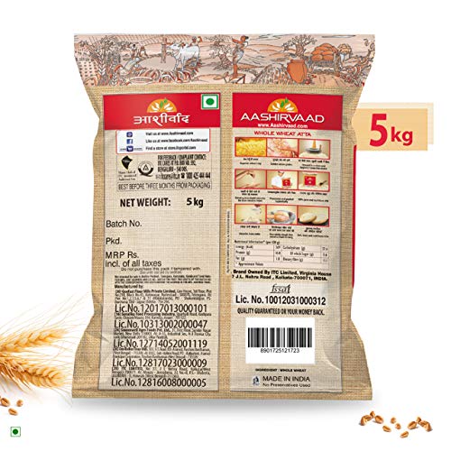 Image of Aashirvaad Superior MP Atta, 5kg Pack